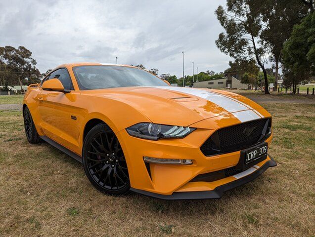 Used Ford Mustang FN 2018MY GT Fastback SelectShift Bendigo, 2018 Ford Mustang FN 2018MY GT Fastback SelectShift Orange 10 Speed Sports Automatic Fastback