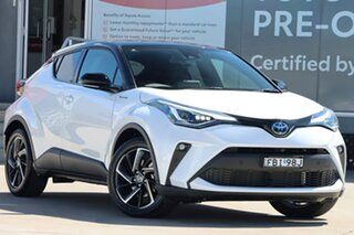 2023 Toyota C-HR ZYX10R Koba E-CVT 2WD Frosted White - Black Roof 7 Speed Constant Variable Wagon.
