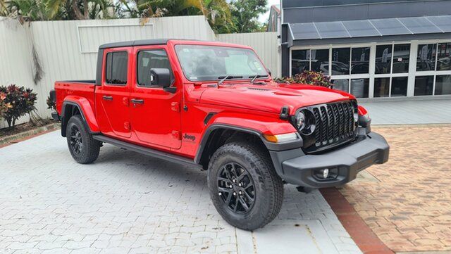 Demo Jeep Gladiator JT MY22 Night Eagle Pick-up Cairns, 2022 Jeep Gladiator JT MY22 Night Eagle Pick-up Firecracker Red 8 Speed Automatic Utility