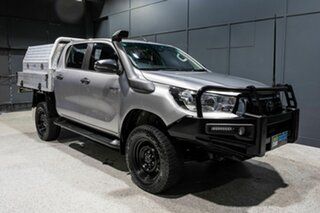 2019 Toyota Hilux GUN126R MY19 Upgrade SR (4x4) Silver 6 Speed Manual Double Cab Chassis