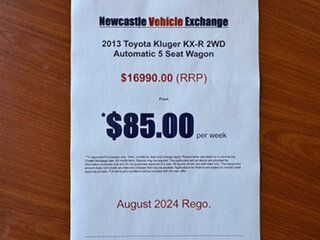2013 Toyota Kluger GSU40R MY12 KX-R 2WD Grey 5 Speed Sports Automatic Wagon