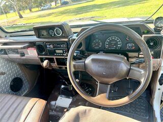 1990 Toyota Landcruiser HZJ75RP (4x4) White 5 Speed Manual 4x4 Cab Chassis