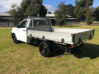 2018 Toyota Hilux TGN121R MY17 Workmate Glacier White 6 Speed Automatic Cab Chassis