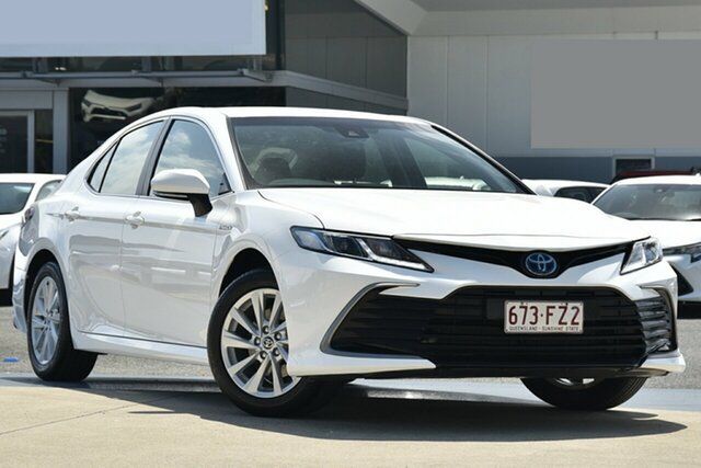 Pre-Owned Toyota Camry Axvh70R Ascent North Lakes, 2022 Toyota Camry Axvh70R Ascent Glacier White 6 Speed Constant Variable Sedan Hybrid