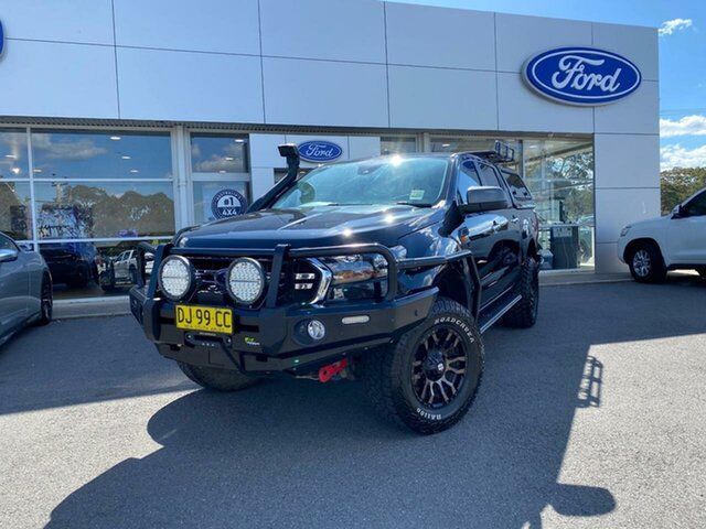 Used Ford Ranger XLS Goulburn, 2021 Ford Ranger XLS Shadow Black Sports Automatic Double Cab Pick Up
