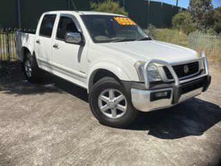 2005 Holden Rodeo RA MY05 LT Crew Cab 4x2 White 4 Speed Automatic Utility.