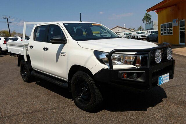 Used Toyota Hilux GUN126R SR Double Cab Winnellie, 2019 Toyota Hilux GUN126R SR Double Cab White 6 Speed Sports Automatic Utility