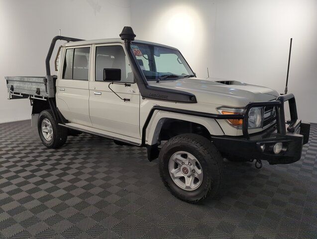 Used Toyota Landcruiser VDJ79R GXL Double Cab Acacia Ridge, 2018 Toyota Landcruiser VDJ79R GXL Double Cab White 5 speed Manual Cab Chassis