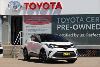 2021 Toyota C-HR NGX10R Koba S-CVT 2WD Crystal Pearl & Black Roof 7 Speed Constant Variable Wagon.