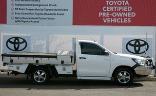 2021 Toyota Hilux TGN121R Workmate 4x2 Glacier White 5 Speed Manual Cab Chassis