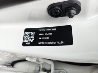 2022 Toyota Hilux GUN135R Workmate Double Cab 4x2 Hi-Rider Glacier White 6 Speed Manual Utility