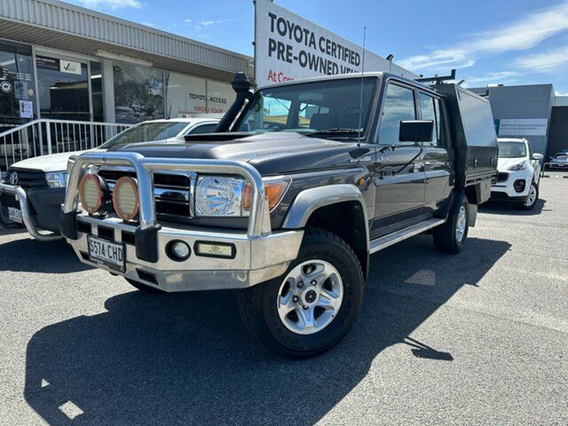 Used Toyota Landcruiser VDJ79R GXL Double Cab Hawthorn, 2020 Toyota Landcruiser VDJ79R GXL Double Cab Graphite 5 Speed Manual Cab Chassis