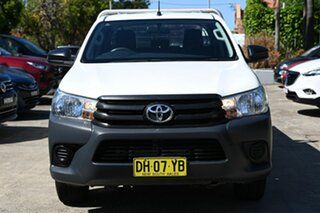 2018 Toyota Hilux GUN122R Workmate 4x2 Glacier White 5 Speed Manual Cab Chassis