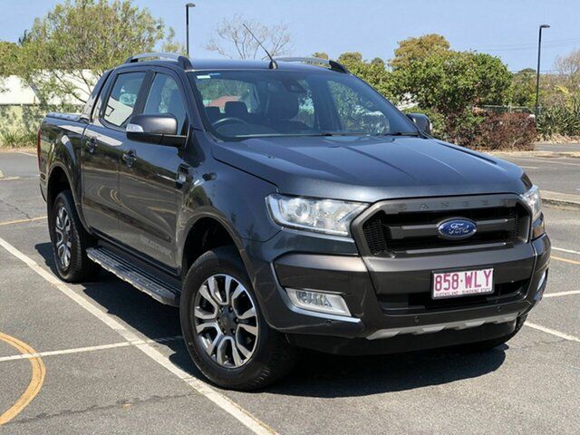 Used Ford Ranger PX MkII Wildtrak Double Cab Chermside, 2016 Ford Ranger PX MkII Wildtrak Double Cab Grey 6 Speed Sports Automatic Utility