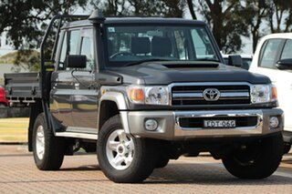 2019 Toyota Landcruiser VDJ79R GXL Double Cab Grey 5 Speed Manual Cab Chassis.