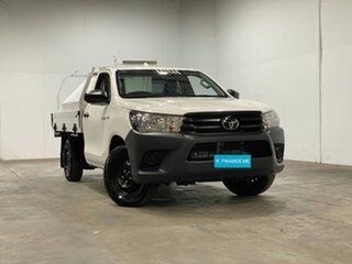 2022 Toyota Hilux TGN121R Workmate 4x2 White 6 Speed Sports Automatic Cab Chassis.
