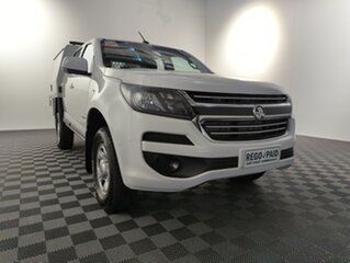 2017 Holden Colorado RG MY18 LS Crew Cab 4x2 White 6 speed Automatic Cab Chassis.