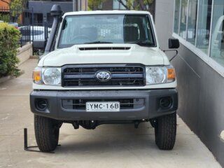 2023 Toyota Landcruiser Workmate White Manual Dual Cab Chassis.