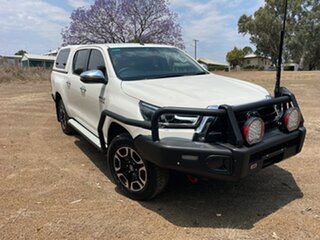 2020 Toyota Hilux GUN126R SR5 Double Cab Glacier White 6 Speed Sports Automatic Cab Chassis.