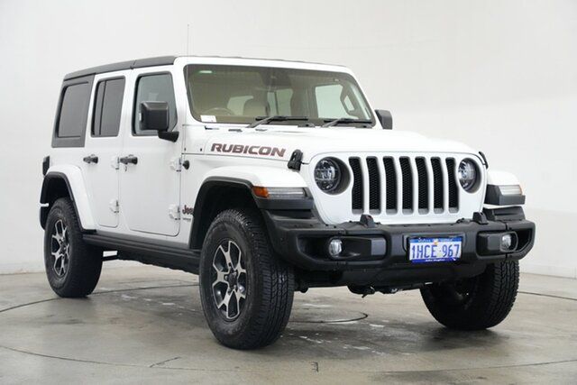 Used Jeep Wrangler JL MY20 Unlimited Rubicon Victoria Park, 2020 Jeep Wrangler JL MY20 Unlimited Rubicon White 8 Speed Automatic Hardtop