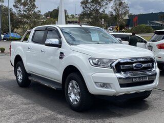 2016 Ford Ranger PX MkII XLT Double Cab White 6 Speed Manual Utility.