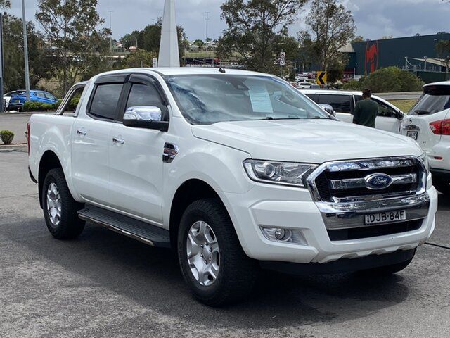 Used Ford Ranger PX MkII XLT Double Cab Maitland, 2016 Ford Ranger PX MkII XLT Double Cab White 6 Speed Manual Utility