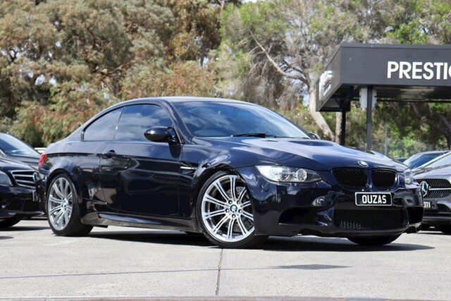 Used BMW M3 E92 MY11 M-DCT Balwyn, 2011 BMW M3 E92 MY11 M-DCT Black 7 Speed Sports Automatic Dual Clutch Coupe