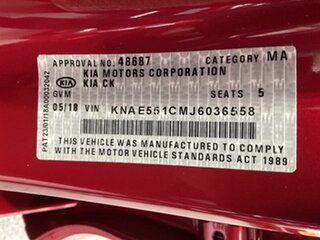2018 Kia Stinger CK MY18 (441) GT (Black Leather) Red 8 Speed Automatic Sedan