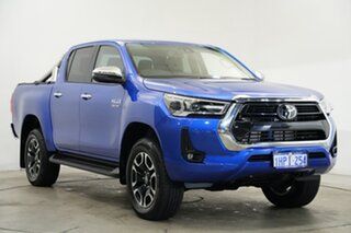2022 Toyota Hilux GUN126R SR5 Double Cab Blue 6 Speed Sports Automatic Cab Chassis