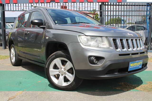 Used Jeep Compass MK MY12 Sport CVT Auto Stick West Footscray, 2012 Jeep Compass MK MY12 Sport CVT Auto Stick Grey 6 Speed Constant Variable Wagon