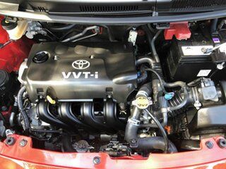 2010 Toyota Yaris NCP90R MY10 YR Red 4 Speed Automatic Hatchback