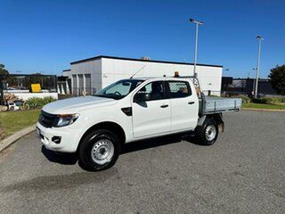 2013 Ford Ranger PX XL 2.2 Hi-Rider (4x2) White 6 Speed Manual Cab Chassis.