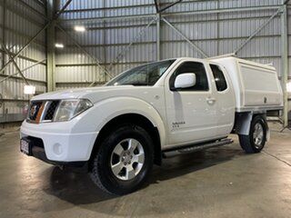 2012 Nissan Navara D40 S6 MY12 ST-X King Cab White 6 Speed Manual Cab Chassis