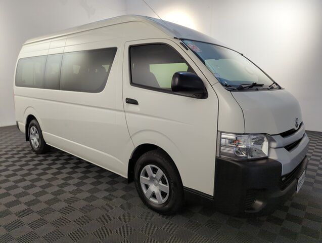 Used Toyota HiAce TRH223R Commuter High Roof Super LWB Acacia Ridge, 2018 Toyota HiAce TRH223R Commuter High Roof Super LWB White 6 speed Automatic Bus