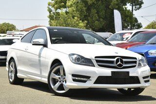 2013 Mercedes-Benz C-Class C204 MY13 C180 BlueEFFICIENCY 7G-Tronic + White 7 Speed Sports Automatic.