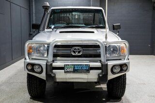 2013 Toyota Landcruiser VDJ79R MY12 Update GXL (4x4) Silver 5 Speed Manual Double Cab Chassis