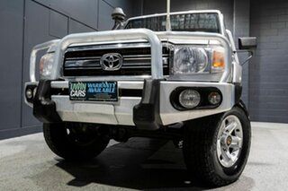 2013 Toyota Landcruiser VDJ79R MY12 Update GXL (4x4) Silver 5 Speed Manual Double Cab Chassis