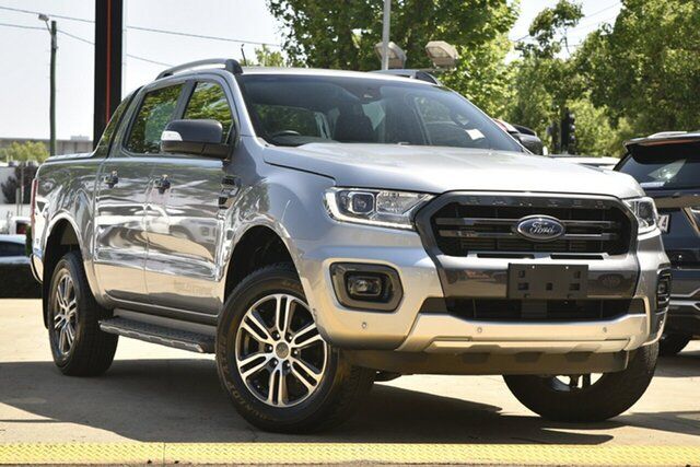Used Ford Ranger PX MkIII 2021.25MY Wildtrak Toowoomba, 2021 Ford Ranger PX MkIII 2021.25MY Wildtrak Silver 10 Speed Sports Automatic Double Cab Pick Up