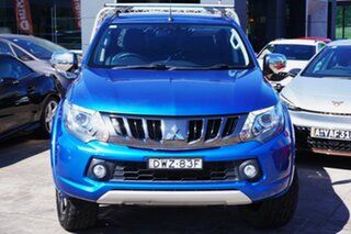 2017 Mitsubishi Triton MQ MY17 Exceed Double Cab Blue 5 Speed Sports Automatic Utility.