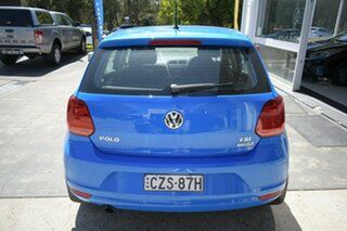2015 Volkswagen Polo 6R MY15 81TSI DSG Comfortline Blue 7 Speed Sports Automatic Dual Clutch