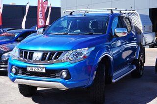 2017 Mitsubishi Triton MQ MY17 Exceed Double Cab Blue 5 Speed Sports Automatic Utility.