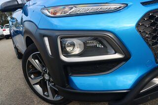 2018 Hyundai Kona OS MY18 Highlander 2WD Blue Lagoon 6 Speed Sports Automatic Wagon.