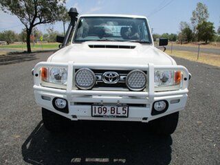 2021 Toyota Landcruiser VDJ79R GXL Double Cab French Vanilla 5 Speed Manual Cab Chassis