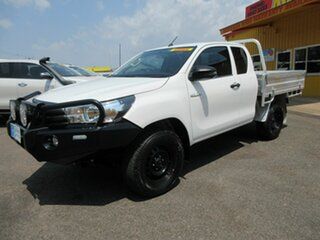 2018 Toyota Hilux GUN125R Workmate Extended White 6 Speed Sports Automatic Cab Chassis