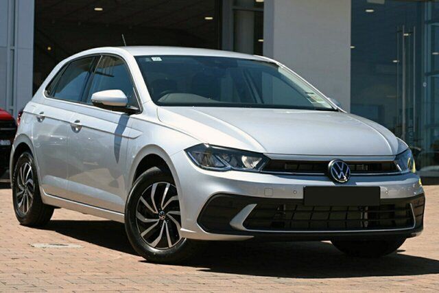 New Volkswagen Polo AE MY24 85TSI DSG Life Victoria Park, 2023 Volkswagen Polo AE MY24 85TSI DSG Life Reflex Silver 7 Speed Sports Automatic Dual Clutch