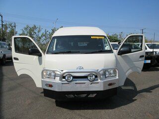 2015 Toyota HiAce KDH223R Commuter High Roof Super LWB White 5 Speed Manual Bus