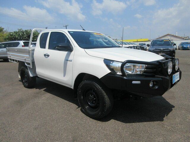 Used Toyota Hilux GUN125R Winnellie, 2018 Toyota Hilux GUN125R Workmate Extended White 6 Speed Sports Automatic Cab Chassis