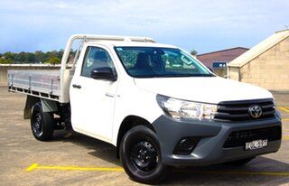 2021 Toyota Hilux TGN121R Workmate 4x2 White 6 Speed Sports Automatic Cab Chassis.