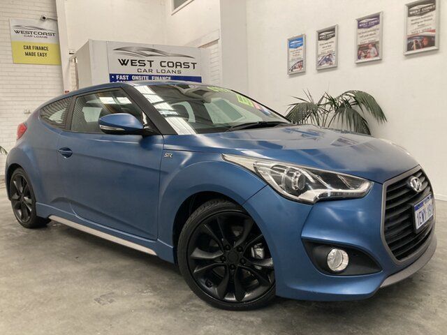 Used Hyundai Veloster FS4 Series II SR Coupe Turbo Wangara, 2015 Hyundai Veloster FS4 Series II SR Coupe Turbo Blue 6 Speed Manual Hatchback