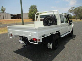 2021 Toyota Landcruiser VDJ79R GXL Double Cab French Vanilla 5 Speed Manual Cab Chassis.
